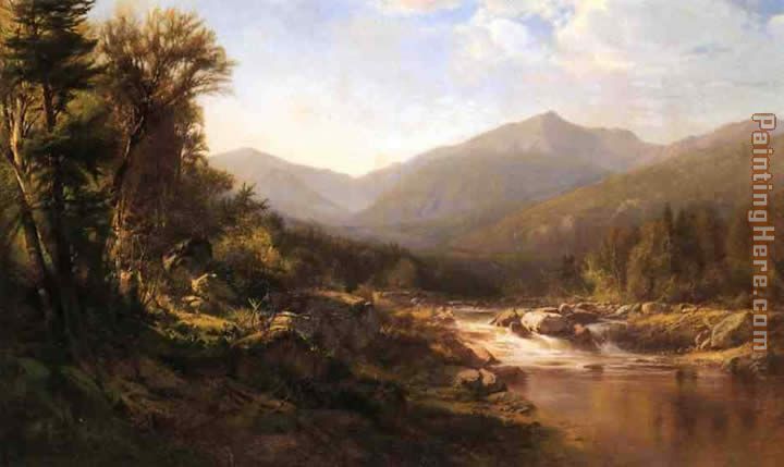 Alexander Helwig Wyant Landscape with Mountains and Stream
